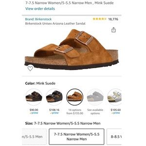 Birkenstock Arizona Mink Suede